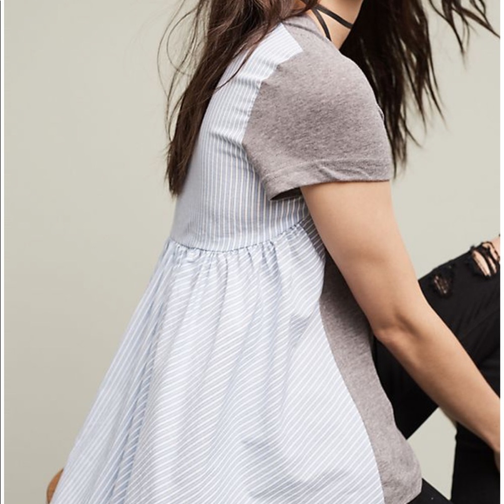 Anthropologie- Deletta, Callista Striped T-Shirt